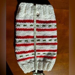Hand knit small dog sweater